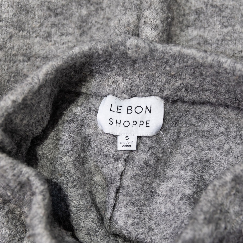 Le Bon Shoppe Monte Wool Blend Stretch Sweat Lounge Pants Heather Gray Small - Picture 2 of 4